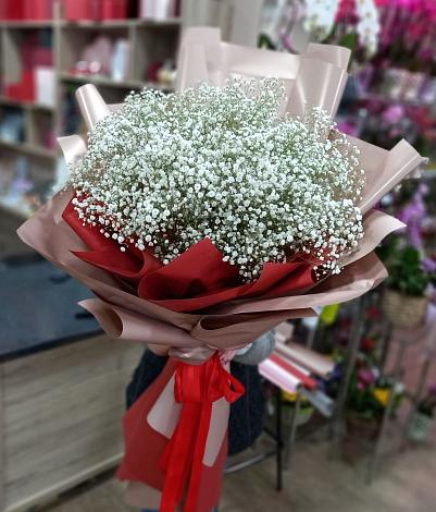 Букет цветов из: Гипсофила в Баклановской Ставропольского края