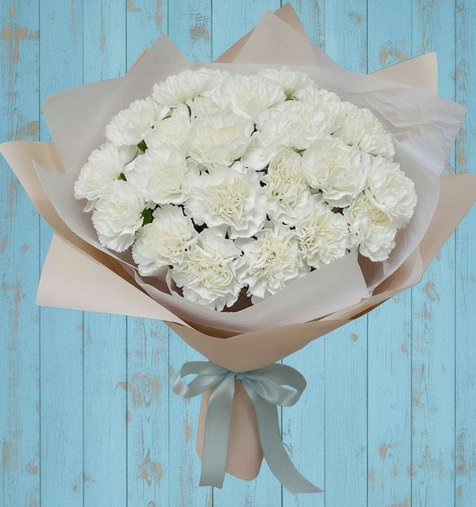 Букет цветов из: Гвоздики в Баклановской Ставропольского края