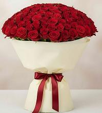 Букет 101 Красная роза Милано в Баклановской Ставропольского края