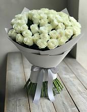 Букет 35 Белых роз в Баклановской Ставропольского края
