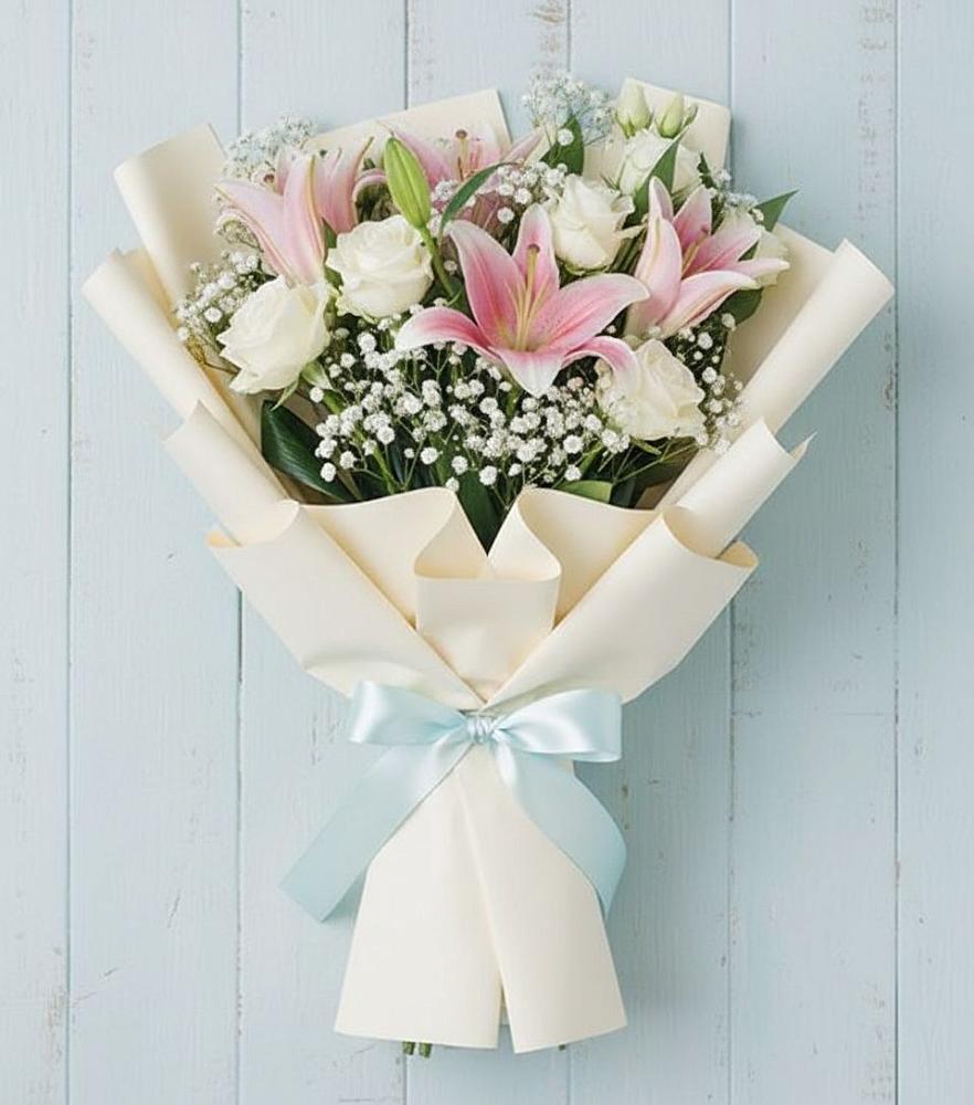 Букет цветов из: Лилии в Баклановской Ставропольского края