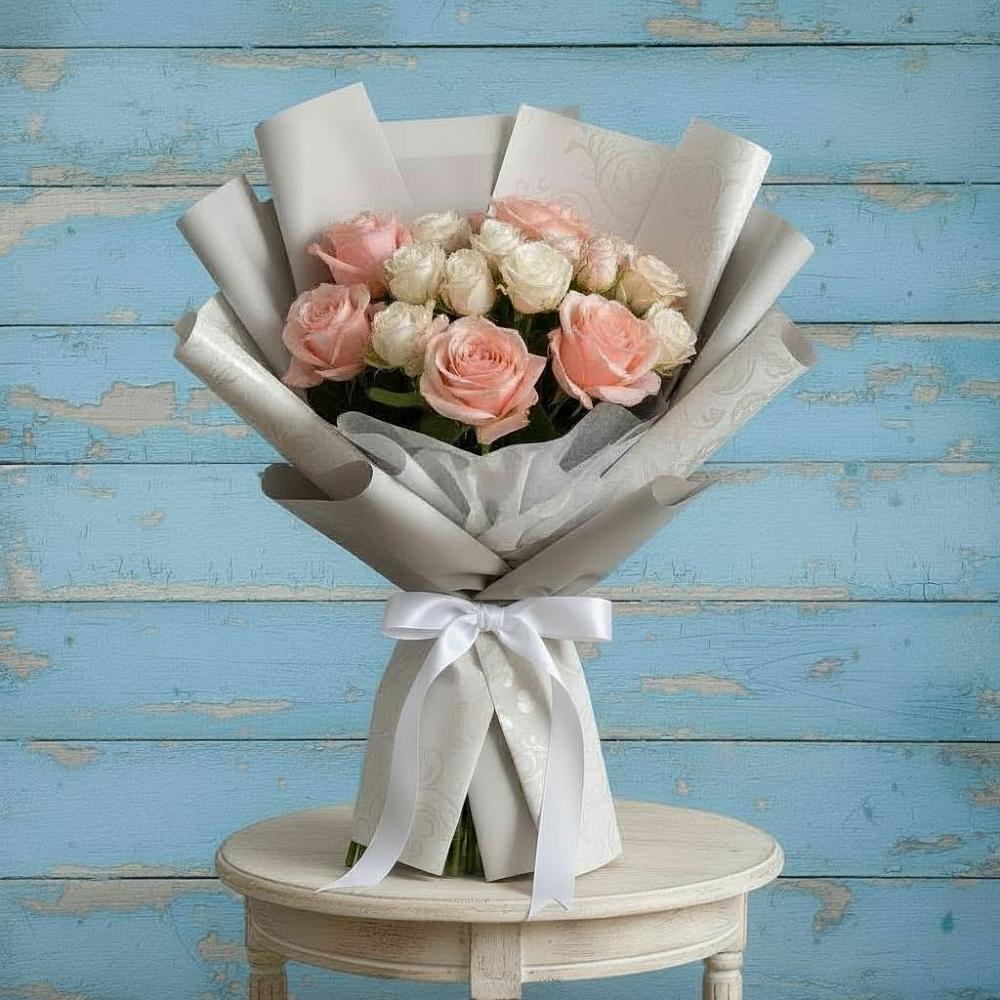 Букет цветов из: Розы в Баклановской Ставропольского края