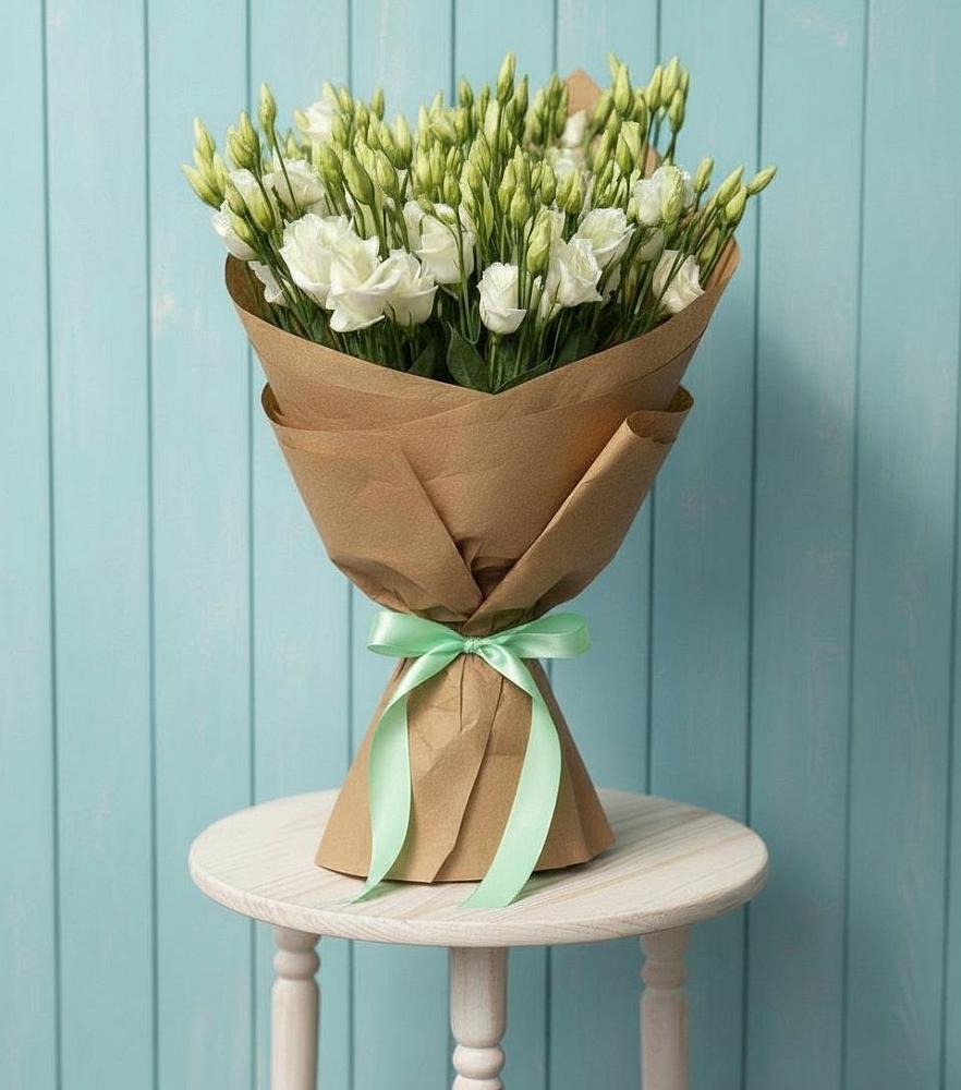 Букет цветов из: Лизиантусы в Баклановской Ставропольского края