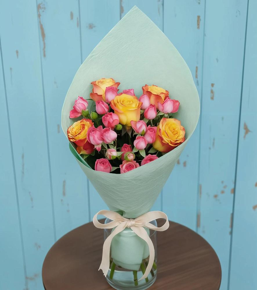 Букет цветов из: Розы в Баклановской Ставропольского края