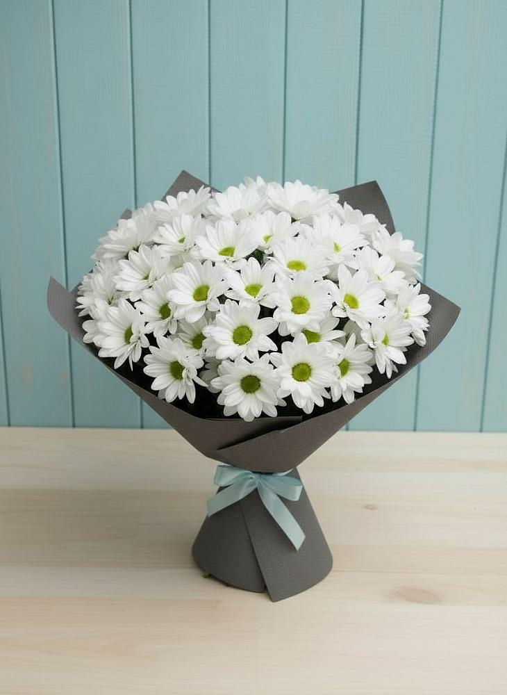 Букет цветов из: Хризантемы в Баклановской Ставропольского края