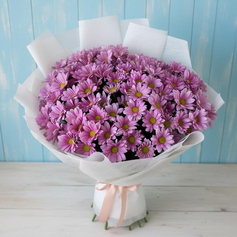 Букет цветов из: Хризантемы в Баклановской Ставропольского края