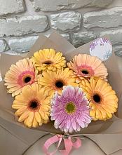 Букет цветов из:  Герберы #REPLACE_PRED# Баклановской Ставропольского края