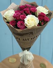 Букет цветов из:  Розы #REPLACE_PRED# Баклановской Ставропольского края