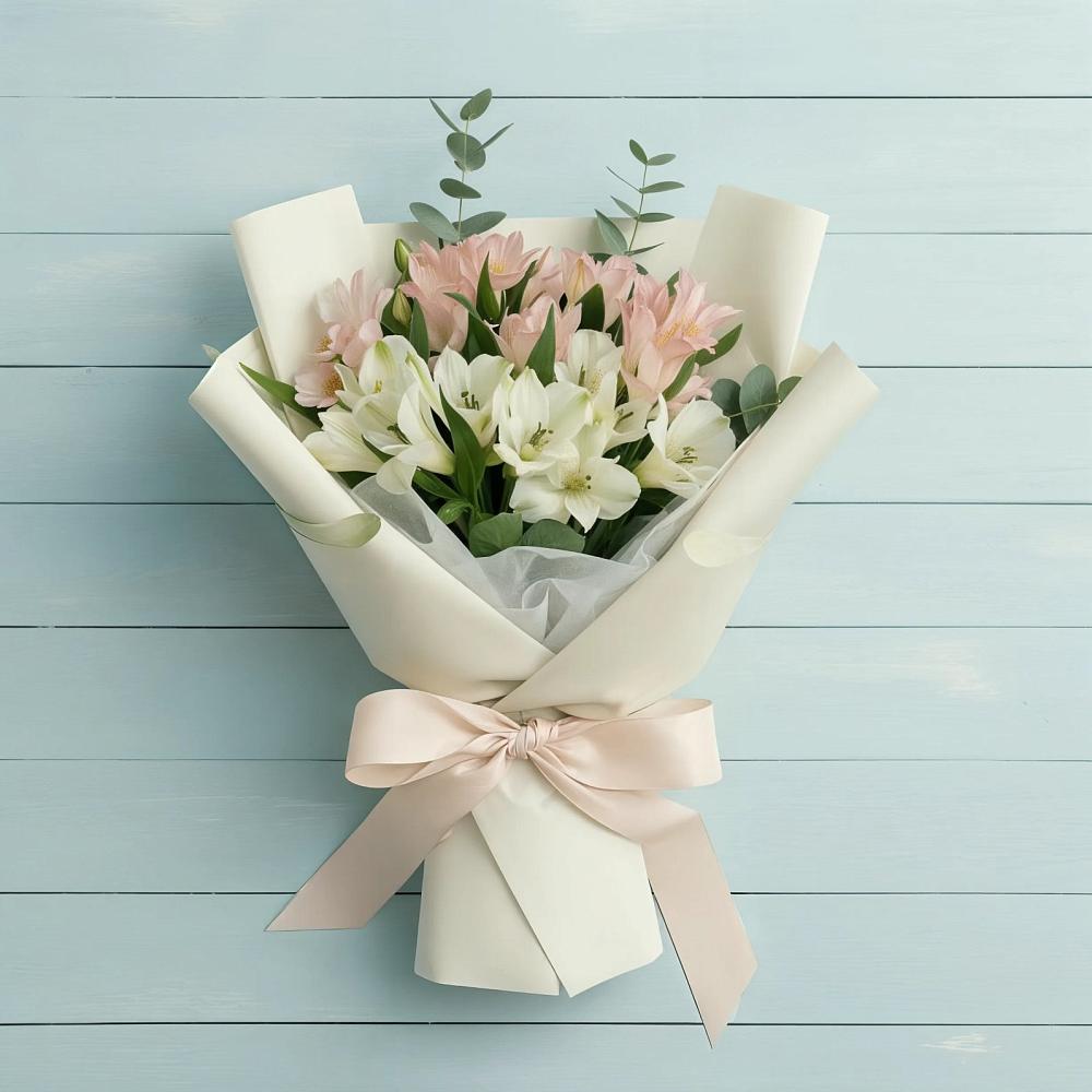 Букет цветов из: Альстромерии в Баклановской Ставропольского края