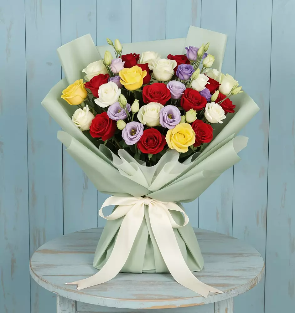 Букет цветов из: Розы в Баклановской Ставропольского края