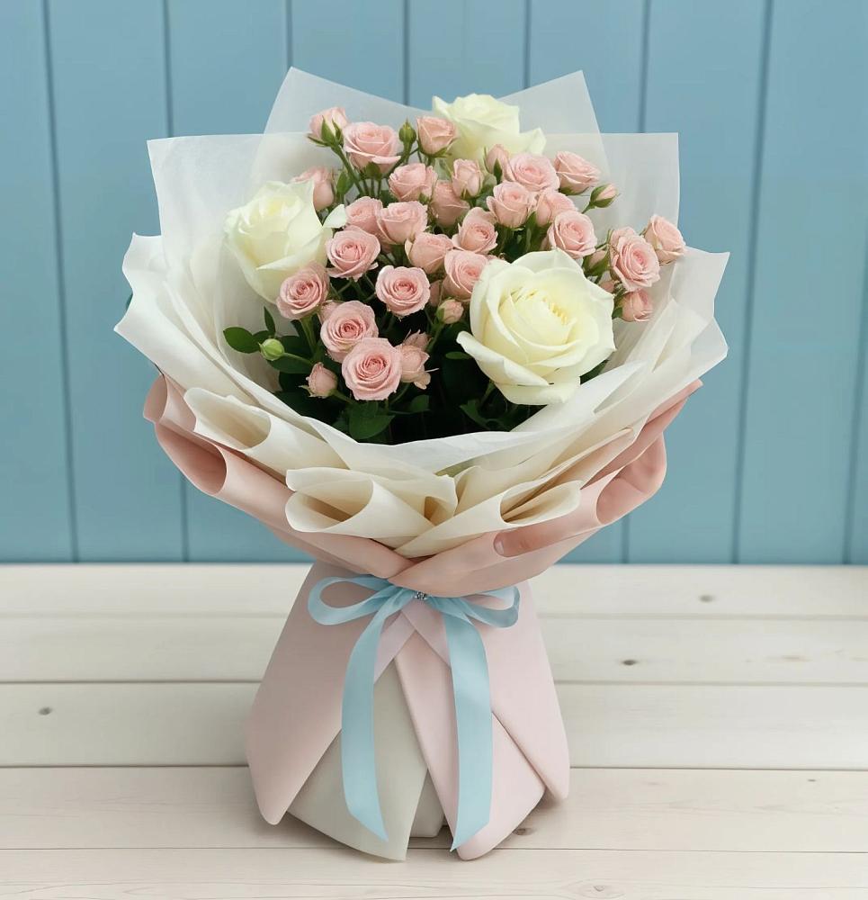 Букет цветов из: Розы в Баклановской Ставропольского края