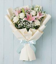 Букет цветов из:  Лилии в Баклановской Ставропольского края